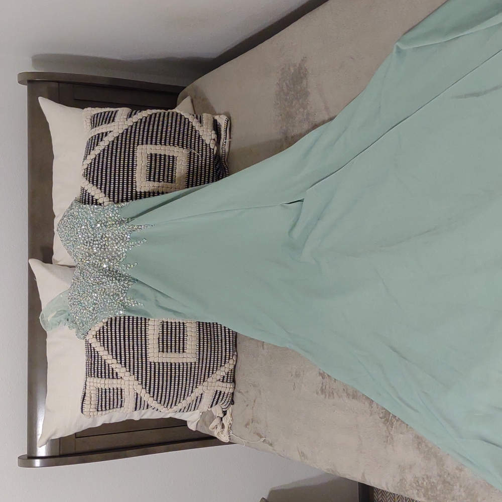 Embellished Gown Mint